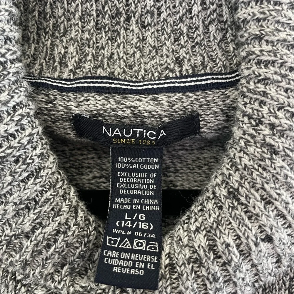 Nautica Boys (Teen) Two-Tone Turtleneck Sweater